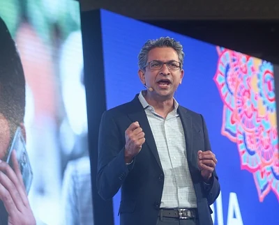 New Delhi: Google Vice President Southeast Asia and India Rajan Anandan addresses during "Google for India" programme in New Delhi, on Aug 28, 2018. (Photo: IANS)