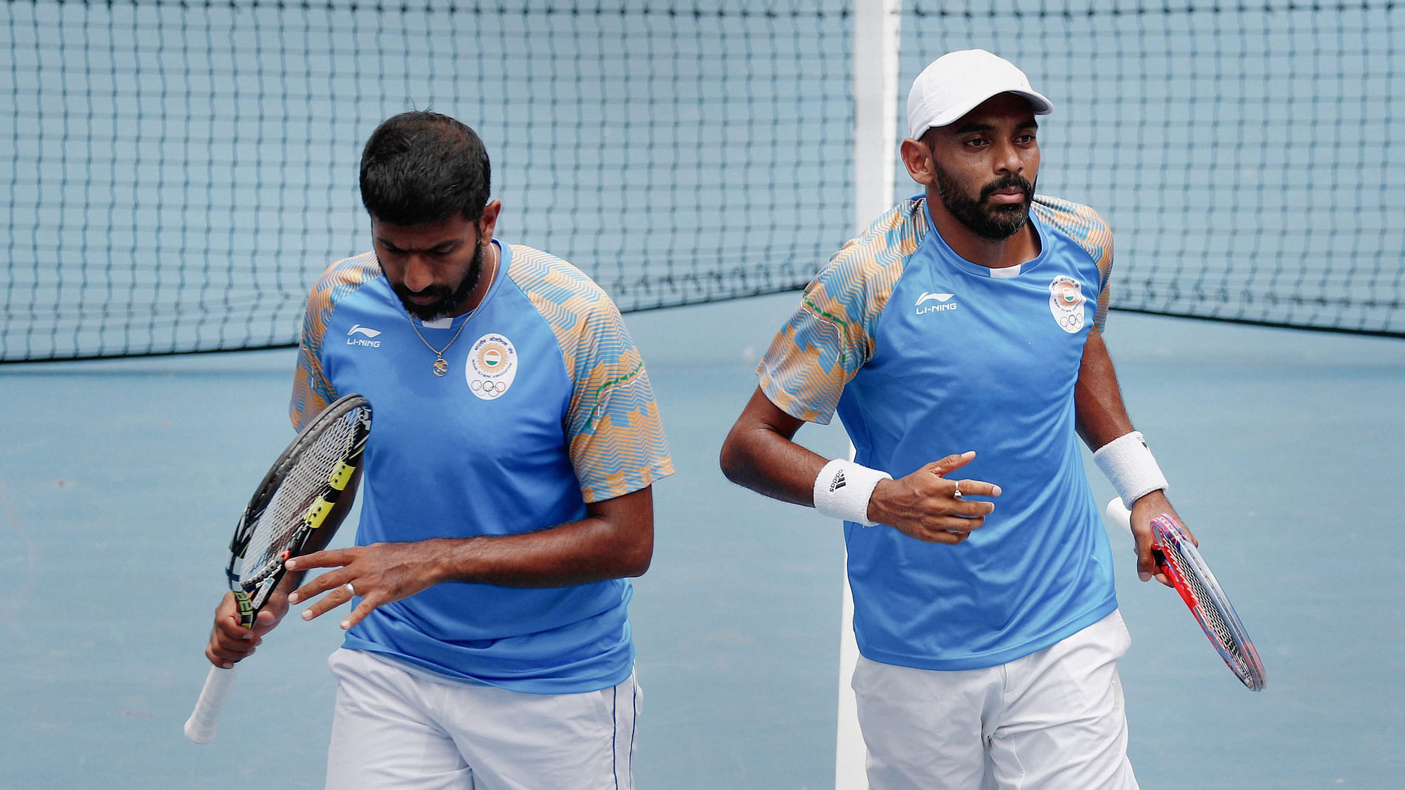 Indian team of Rohan Bopanna and Divij Sharan lost to the unseeded Spanish pair of Pablo Carreno Busta and Guillermo Garcia-Lopez.