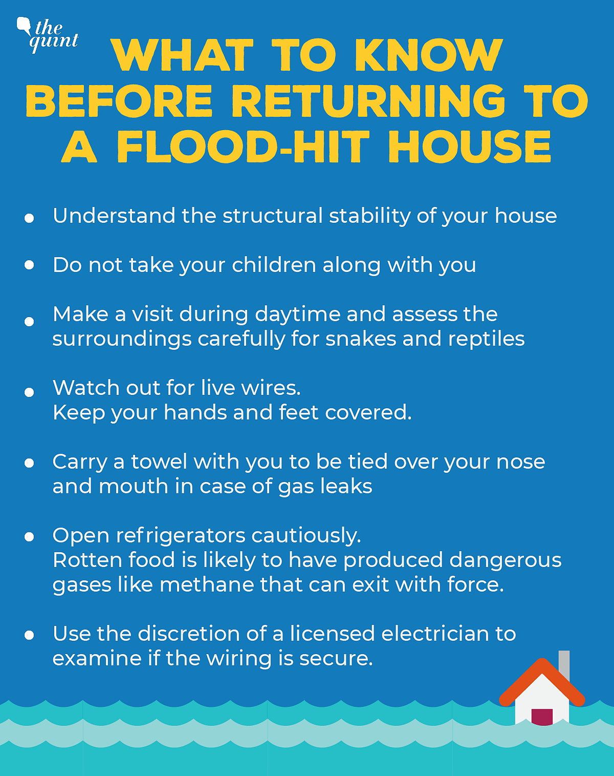All you need to know before returning to a flood-hit home.