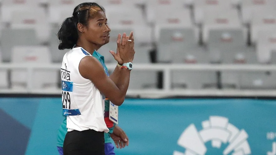 Hima will be in action in the mixed 4x400m relay, later on Tuesday.
