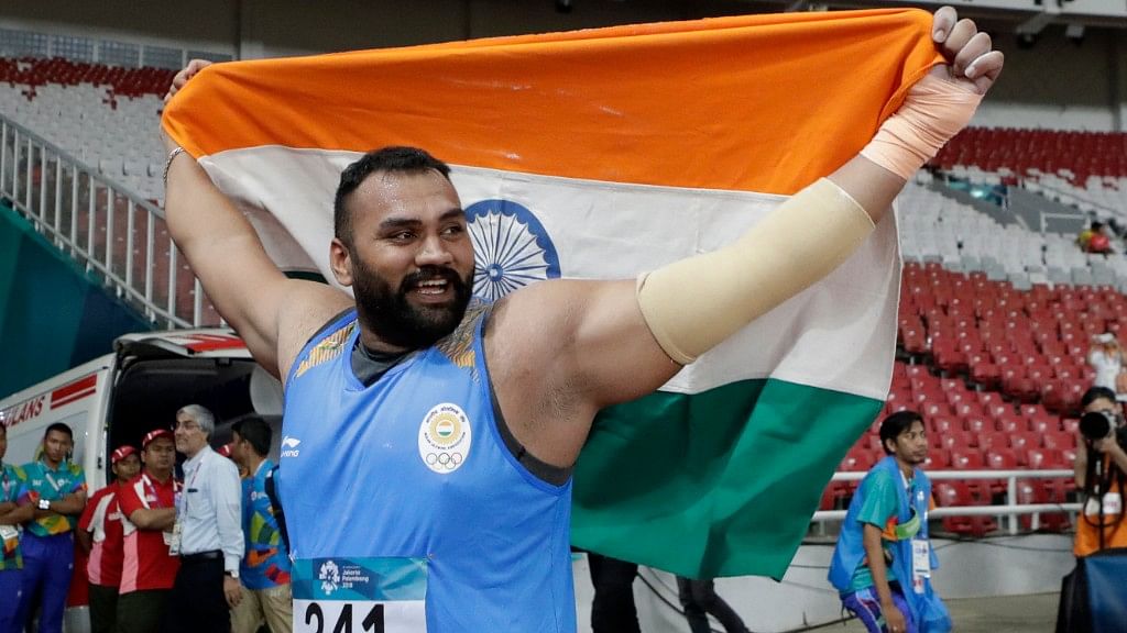 Tajinder Pal Singh Toor set a new Games record in the men’s shot put at the 18th Asian Games in Indonesia.
