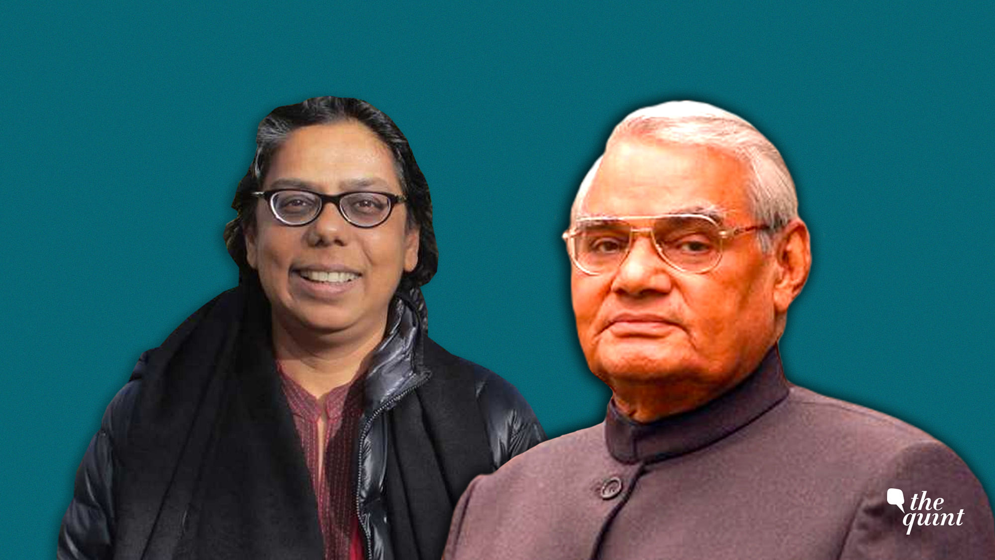 Journalist Ruchira Gupta (L), late (former) PM of India, A B Vajpayee (R). Image used for representational purposes.
