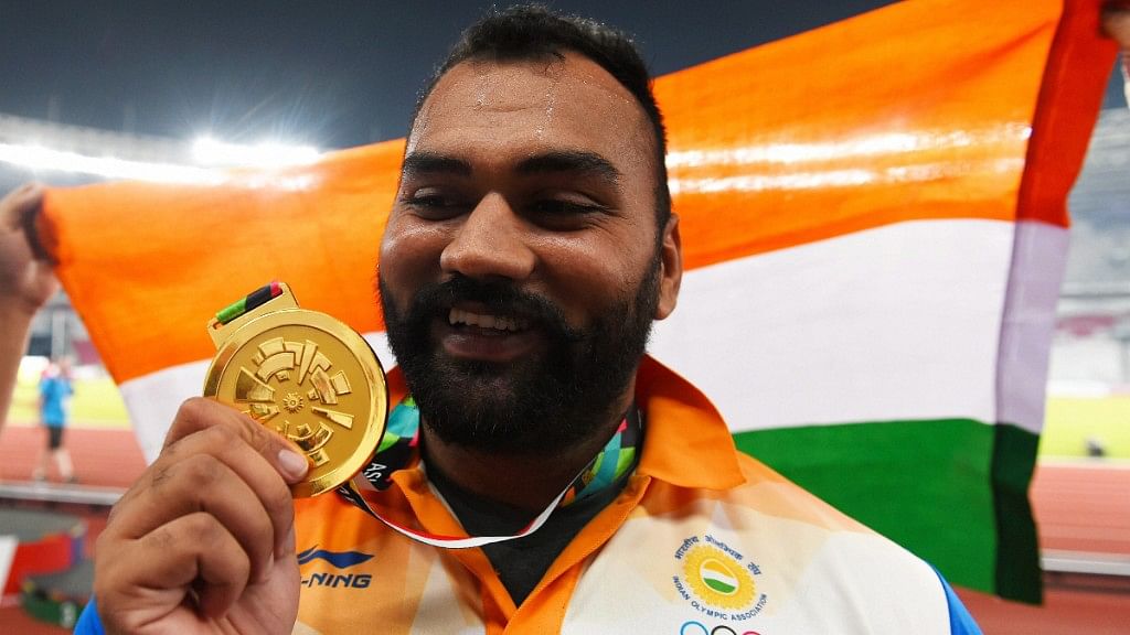 Tejinderpal smashed the Games record and the national record to claim gold in shot put.