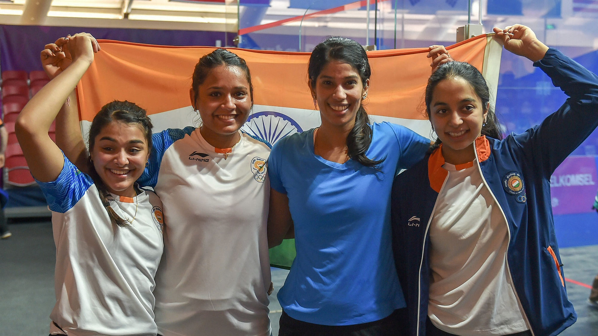 2018 Asian Games: The Indian squash team comprising Joshna Chinappa, Dipika Pallikal Karthik, Sunayna Kuruvilla and Tanvi Khanna are through to the finals.