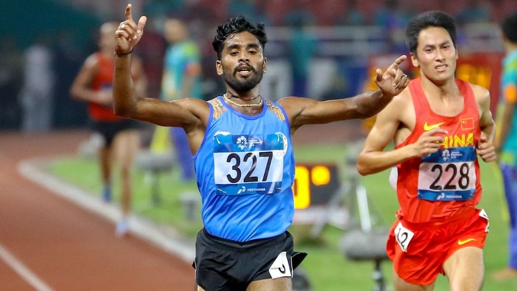 Govindan had registered a time of 29 minutes and 44.91 seconds to finish third in the 10,000m final.