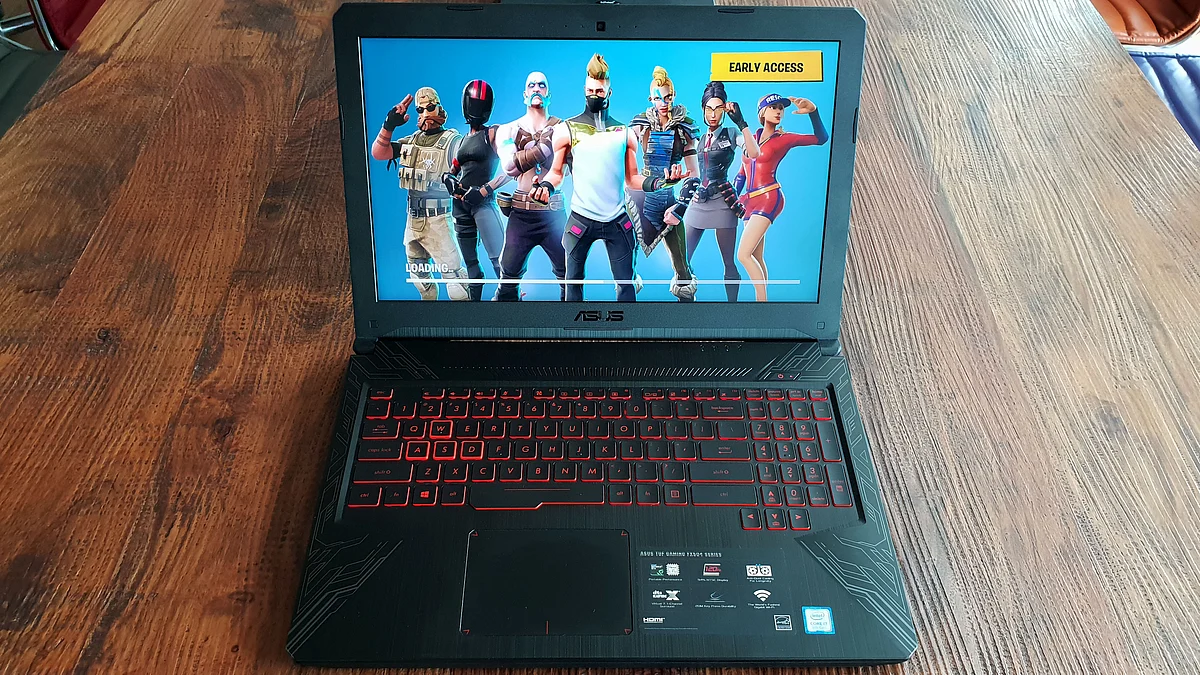 The Asus TUF FX504 gaming laptop.