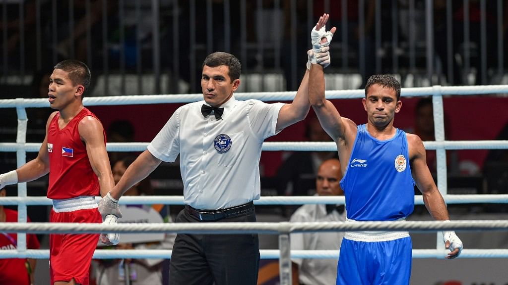 Amit will face Uzbekistan’s Hasanboy Dusmatov in the final on Saturday. Dusmatov won gold at the Rio Olympics. 