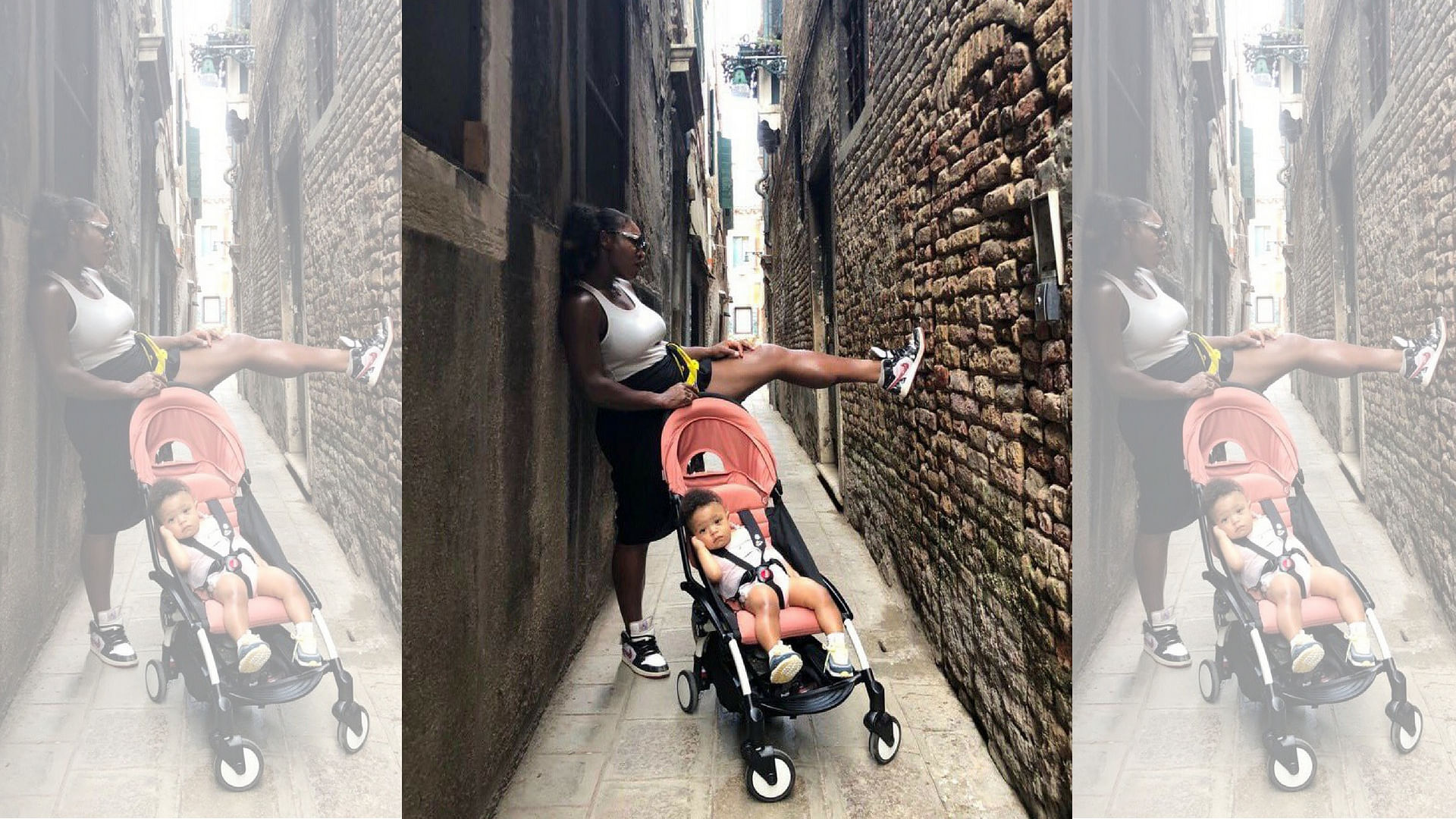 Serena Williams shared this picture with her daughter, encouraging women to talk about motherhood.