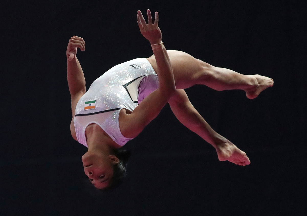 Dipa could not qualify in the vault final as  Pranati Nayak & Aruna Budda Reddy finished above her. 