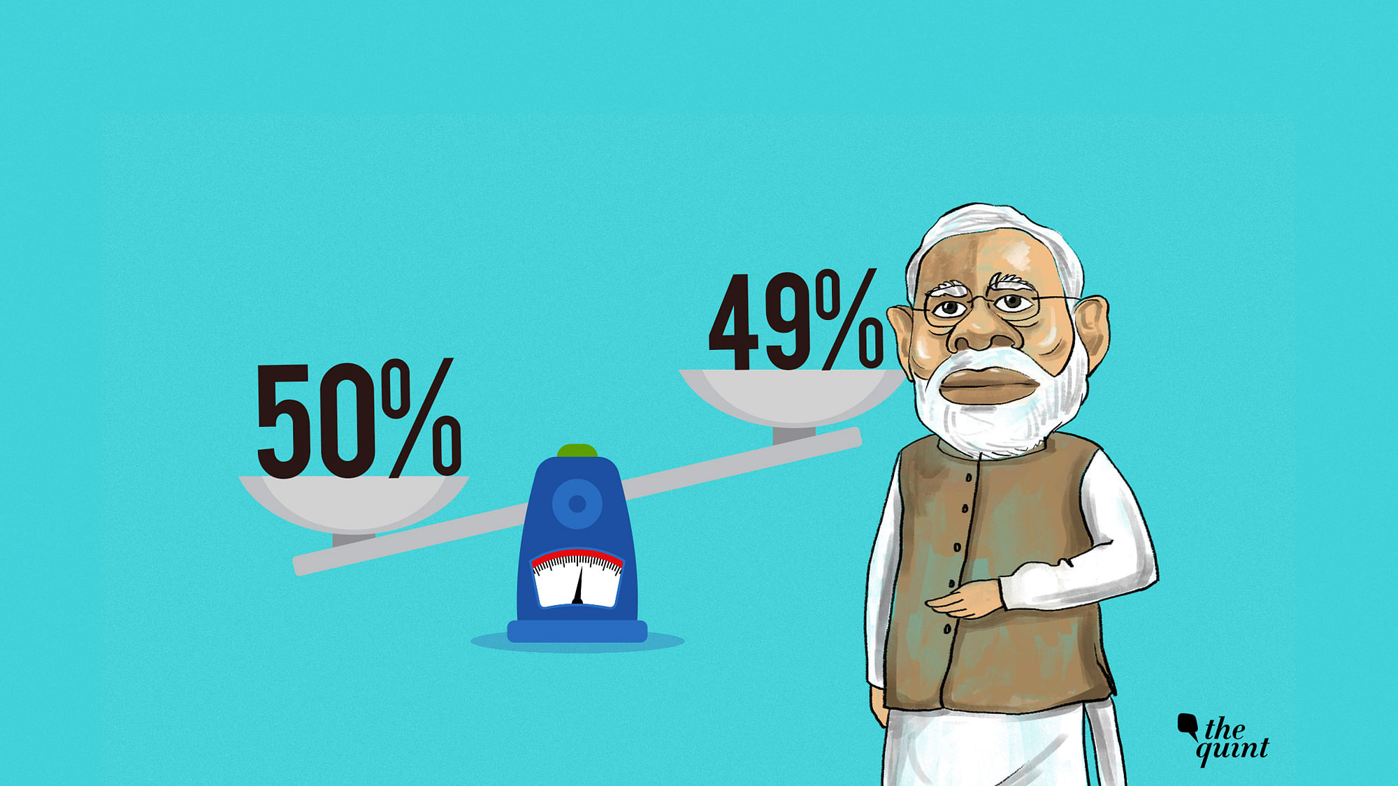 Modi’s popularity dropped four percentage points from 53% in January 2018 to to 49% in July 2018.&nbsp;