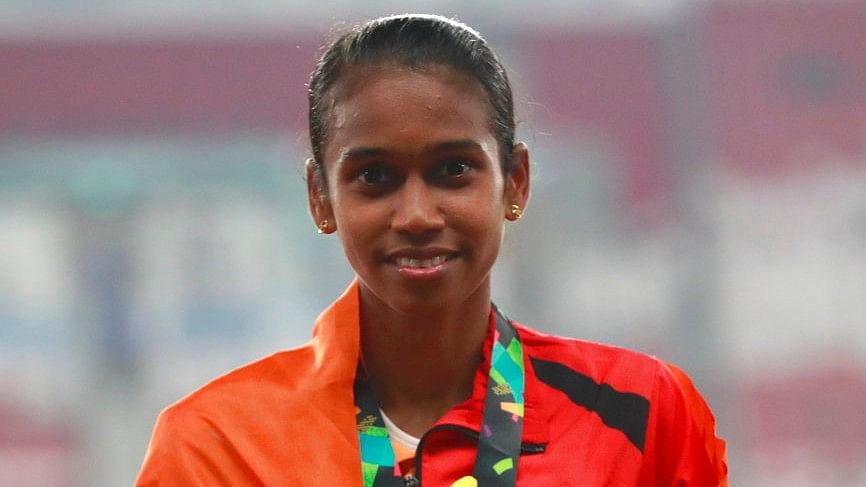 Chitra Unnikrishnan won a bronze medal in the 1500m event at the Asian Games.&nbsp;