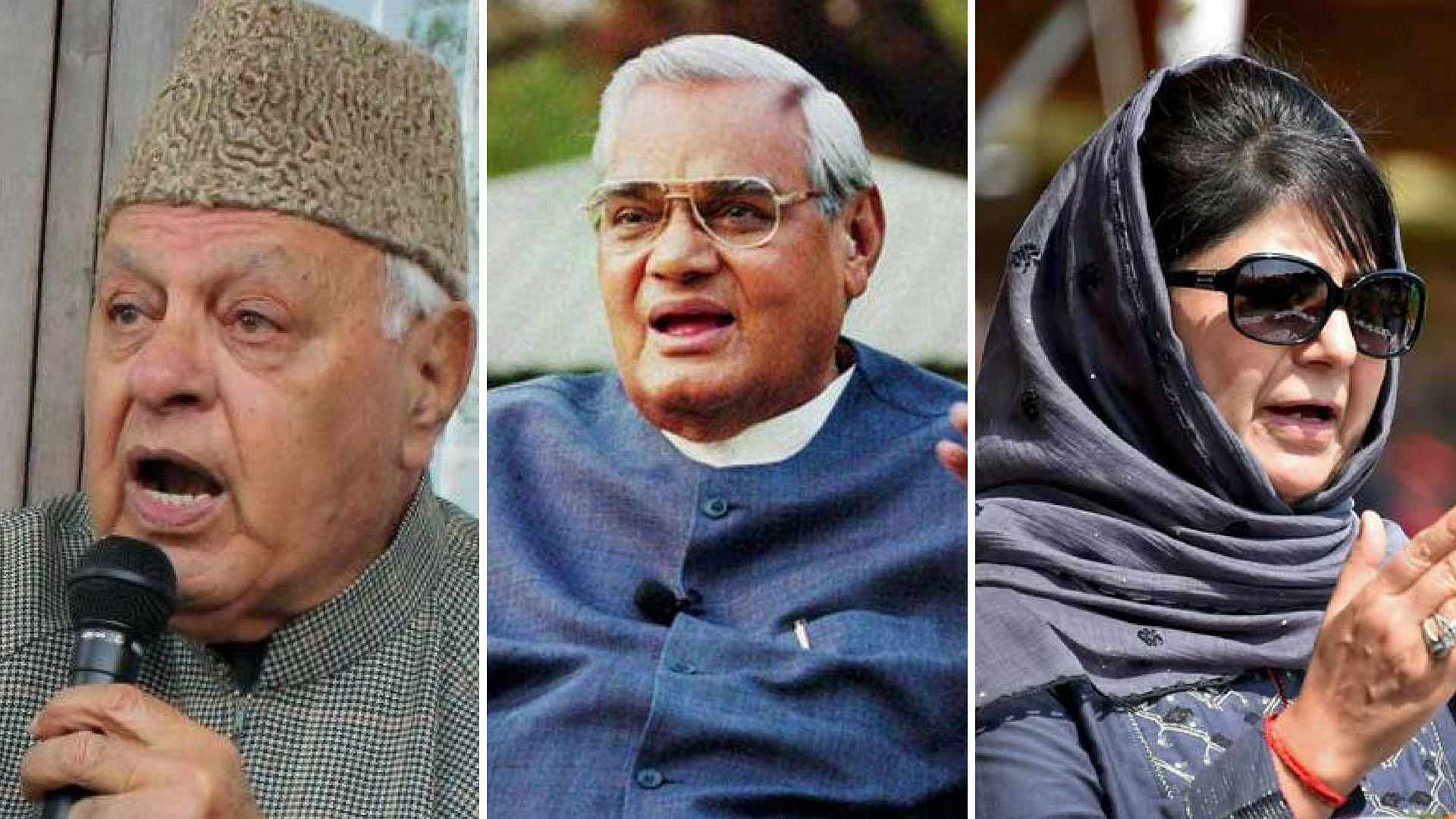 NC leader Farooq Abdullah and PDP president Mehbooba Mufti paid rich tributes to Vajpayee and appreciated his approach towards Kashmir.