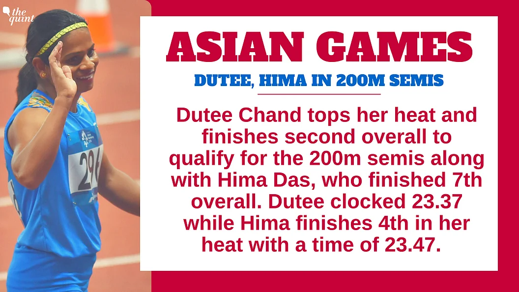 Day 10, Asian Games: India Clinch Silver in Mixed 4x400m Relay