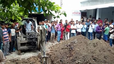 Digging operations conducted in Brajesh Thakur’s shelter house in Muzaffarpur, where reports state that some of the inmates were killed and buried.&nbsp;