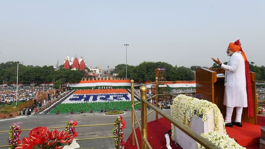 Prime Minister Narendra Modi spoke for over 80 minutes while addressing the nation from the ramparts of the historic Red Fort