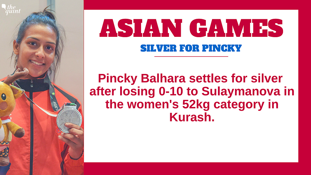 Asian Games: Pincky Wins Silver & Malaprabha Bags Bronze in Kurash