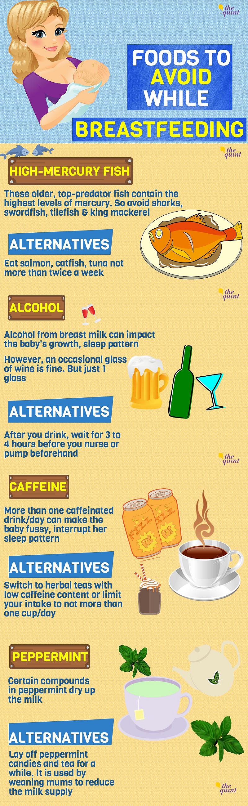 foods to avoid while nursing