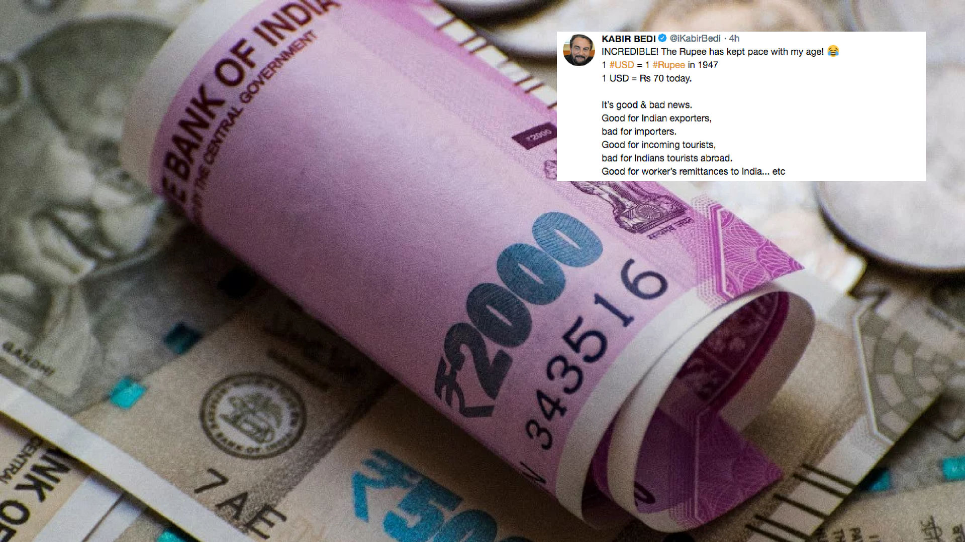  Twitter couldn’t keep calm after Indian rupee hit a record low on 14 August.