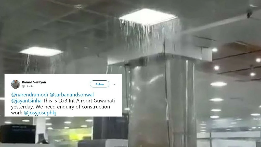 Many passengers were drenched and had to move along with their luggage. 