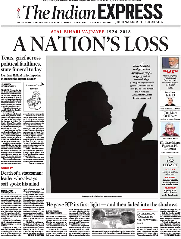 Vajpayee Was BJP’s Nehru: How Newspapers Paid Tribute to Former PM
