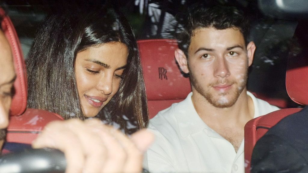 Priyanka Chopra and Nick Jonas on the day after their engagement.&nbsp;
