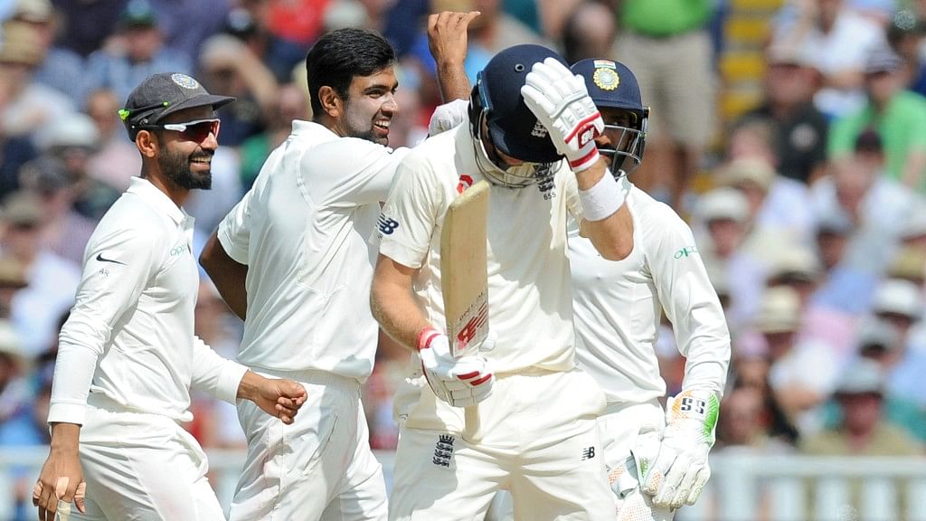 Ashwin picked up the wicket of England’s opening batsman Alastair Cook in both the innings.