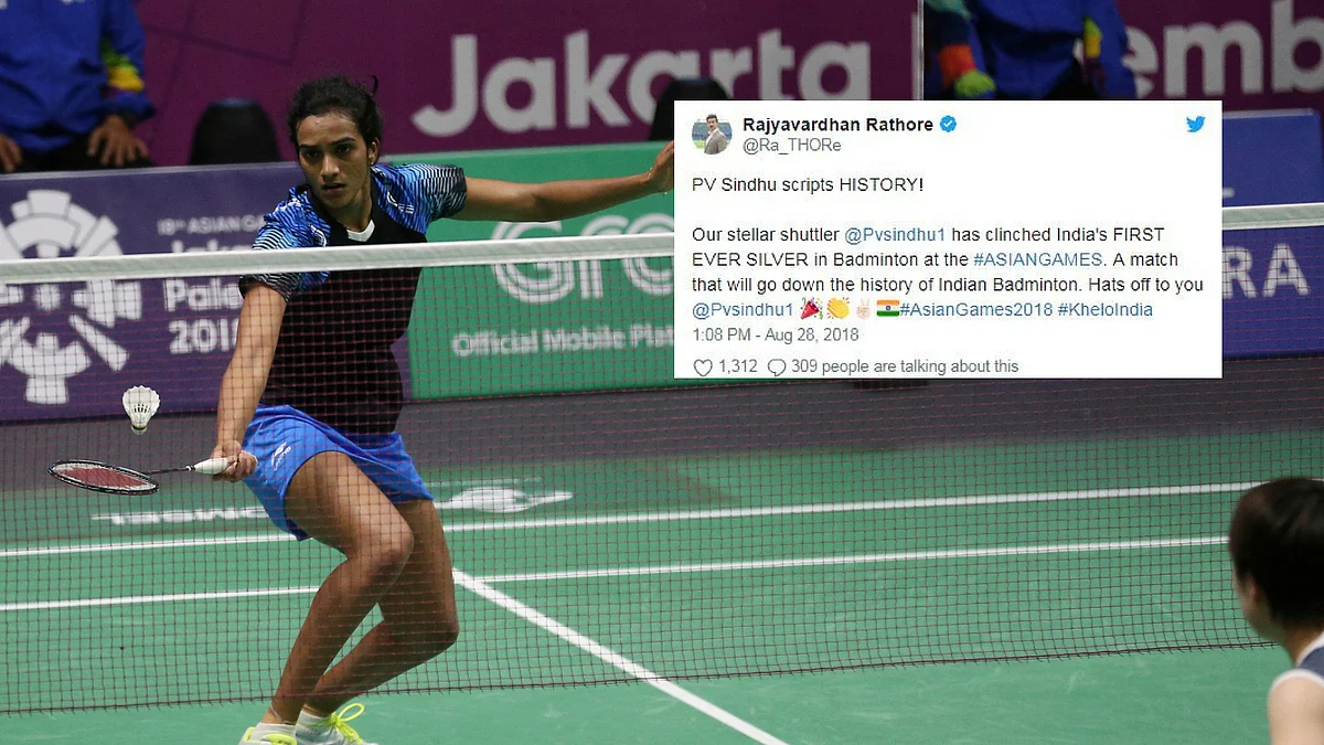 PV Sindhu wins historic silver at Asian Games 2018. 