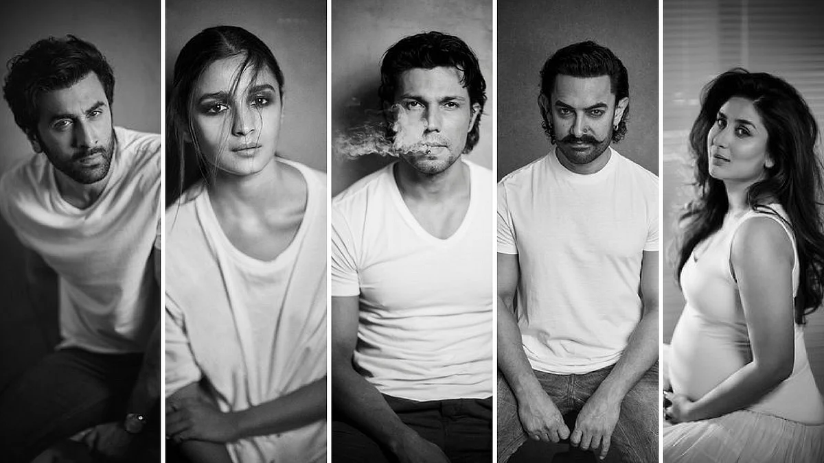 Head shots of Ranbir Kapoor, Alia Bhat, Randeep Hooda, Aamir Khan and Kareena Kapoor Khan shot by Rohan Shrestha. 