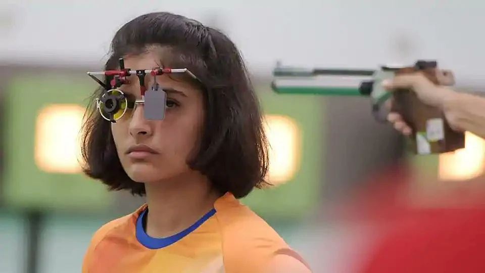 Manu Bhaker got eliminated after finishing sixth despite shooting a Games Record total of 593.