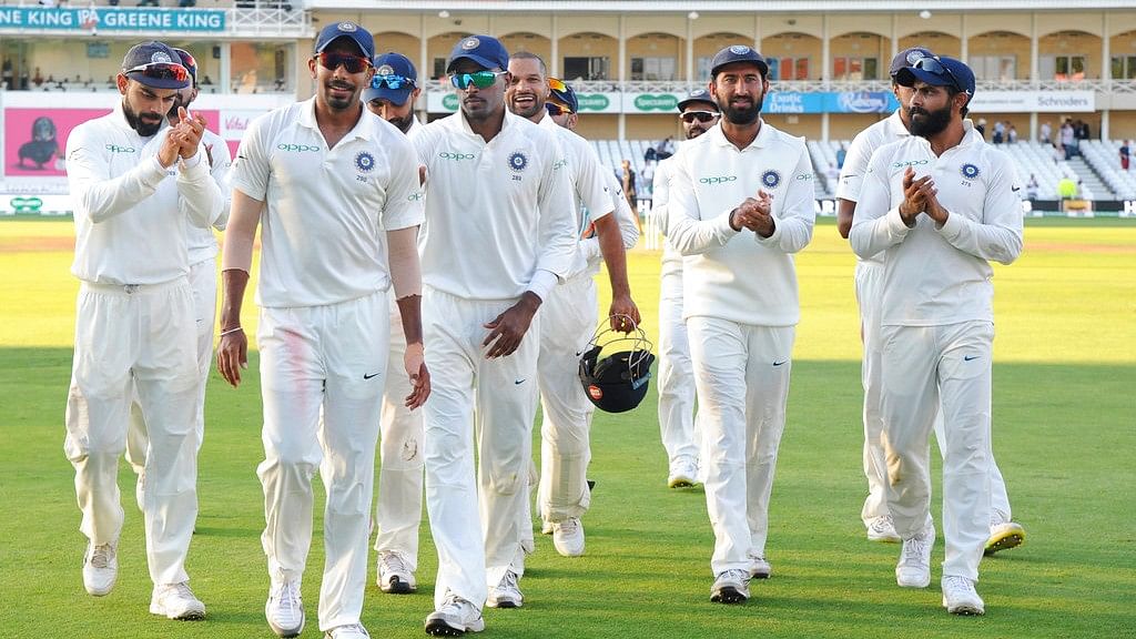 Jasprit Bumrah led the Indian team back to the pavilion at the end of Day 4 of the third Test.