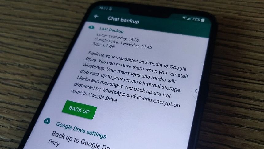 WhatsApp says  chats and videos that are backed up on Google Drive can easily be accessed.