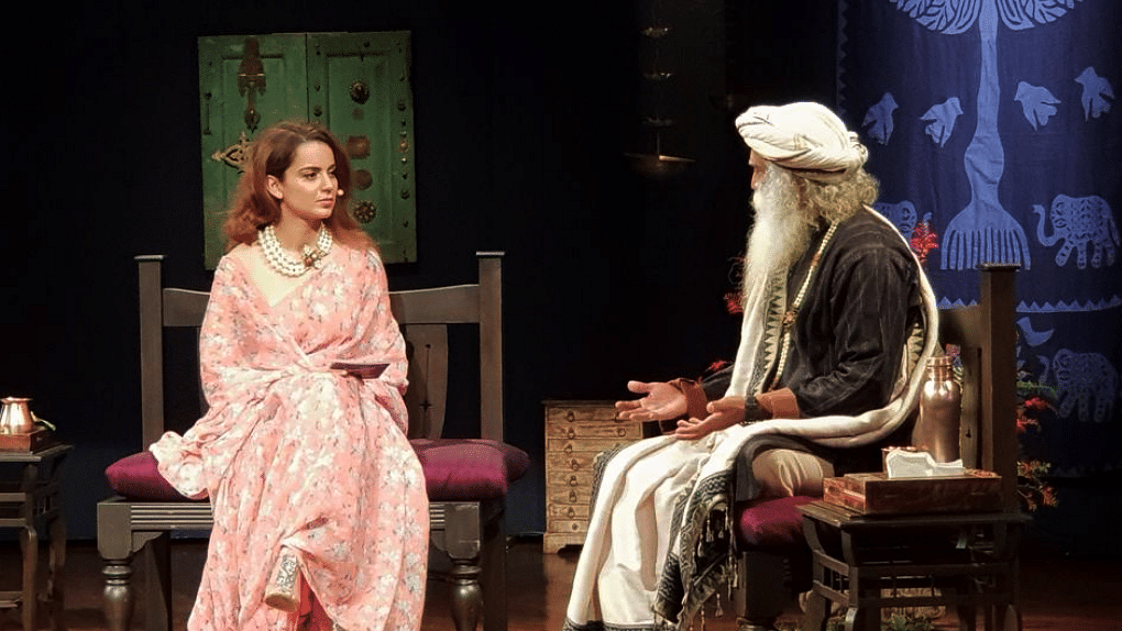 Kangana Ranaut in conversation with Sadhguru.