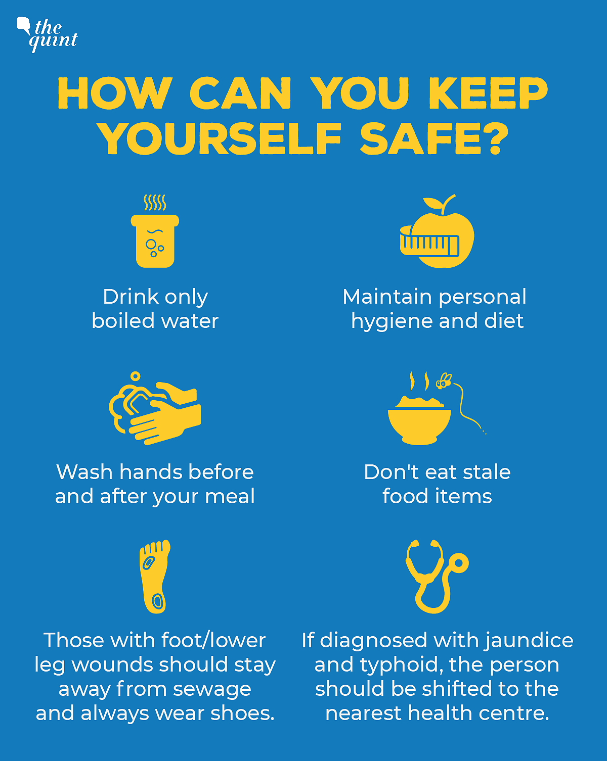 How can people keep themselves safe after the floods.