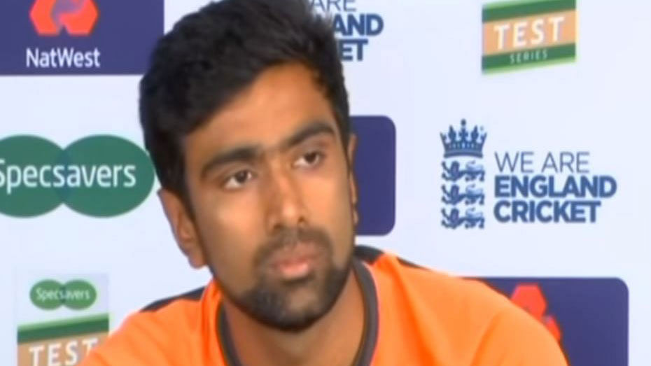 Ravichandran Ashwin speaks to the media after India lost the first Test against England.&nbsp;