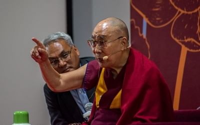 Panaji: Tibetan spiritual leader the Dalai Lama addresses on "TodayÃƒÂ¢Ã‚Â€Ã‚Â™s Relevance of IndiaÃƒÂ¢Ã‚Â€Ã‚Â™s Ancient Knowledge" at the 25th anniversarycelebrations of Goa Institute of Management (GIM), in Panaji on Aug 8, 2018. (Photo: IANS)