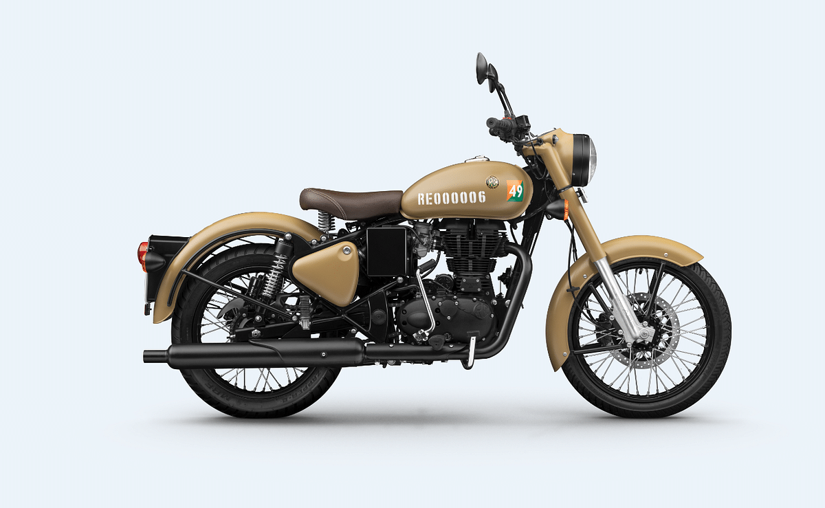 The Royal Enfield Classic Signals 350 is the first motorcycle in the company’s range in India to get ABS. 