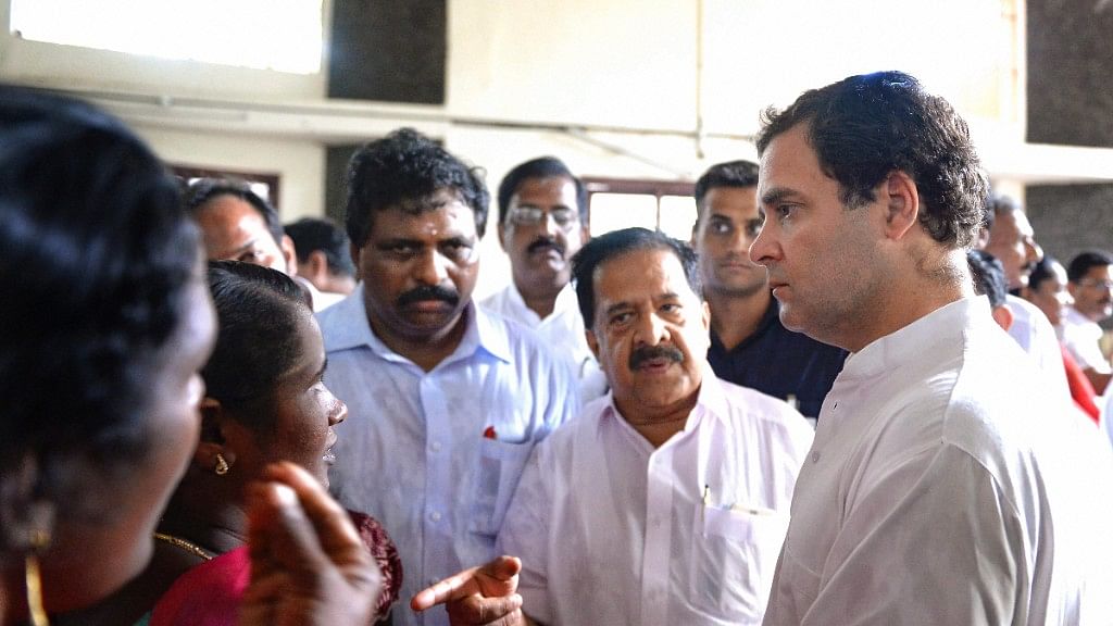 Rahul Gandhi visits relief camps in Kerala&nbsp;
