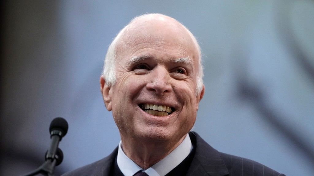 File photo of six-term Arizona senator and 2008 Republican presidential nominee, John McCain.