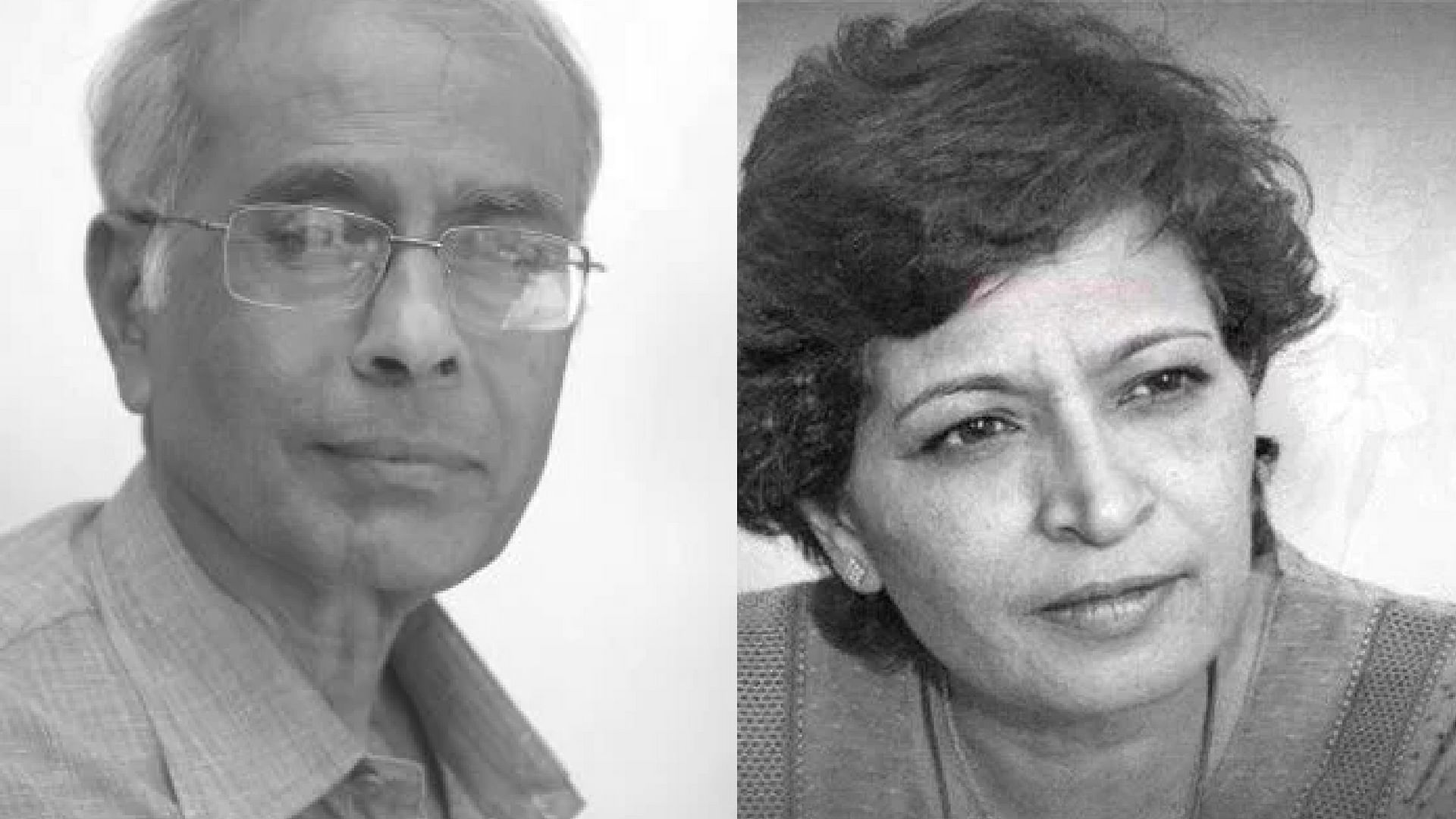 Narendra Dabholkar (L) and Gauri Lankesh.&nbsp;