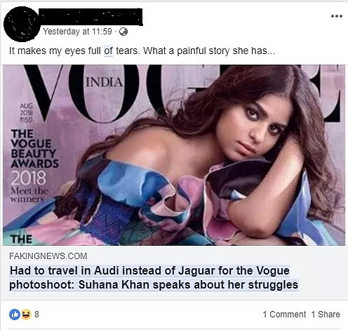Suhana Didn’t Complain About Travelling in an Audi for Vogue Shoot