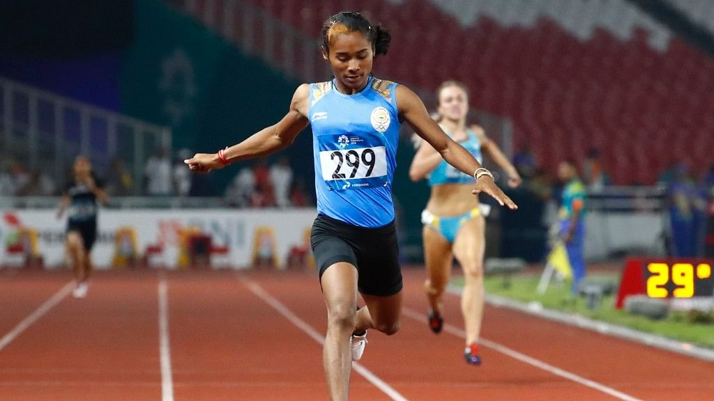 Sprint sensation Hima Das will be running in the preliminary round in the morning while the final will be held in the evening.