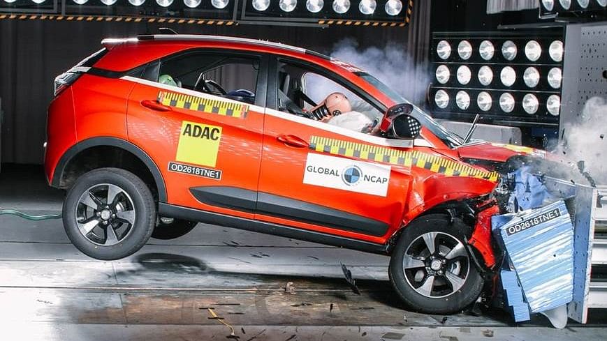 The Tata Nexon secured a four-star safety rating for adults and a three-star rating for child occupants.