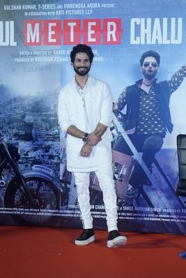 Mumbai: Actors Shahid Kapoor at the trailer launch of his upcoming film "Batti Gul Meter Chalu" in Mumbai on Aug 10, 2018.(Photo: IANS)