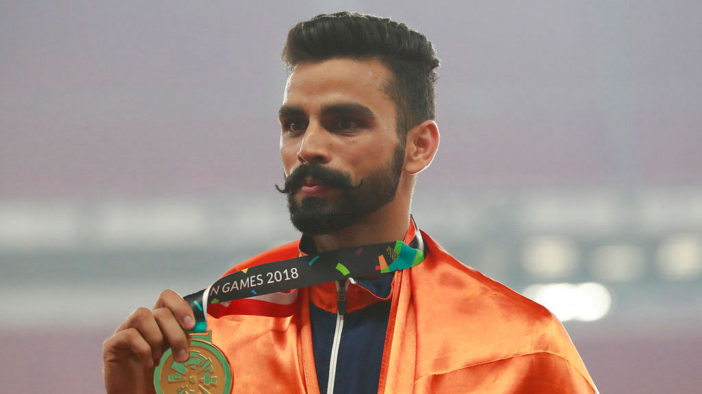 Arpinder Singh won a gold medal in the triple jump event at the Asian Games on Wednesday.