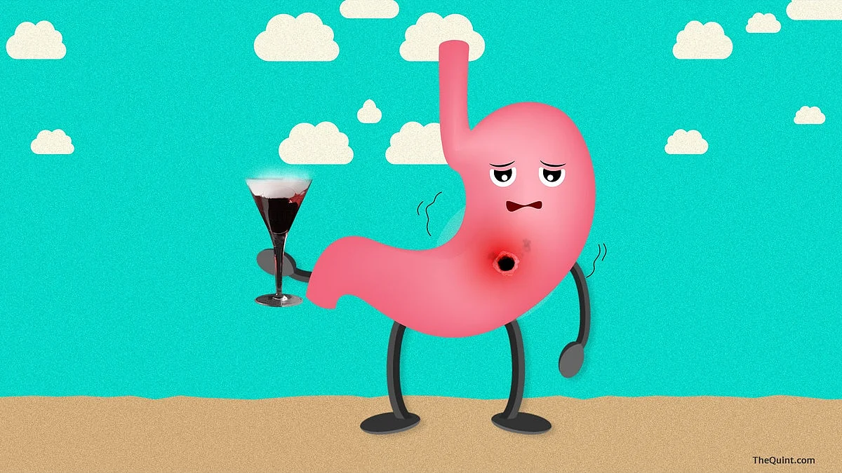 What happens to your tummy when liquid nitrogen is trapped inside?