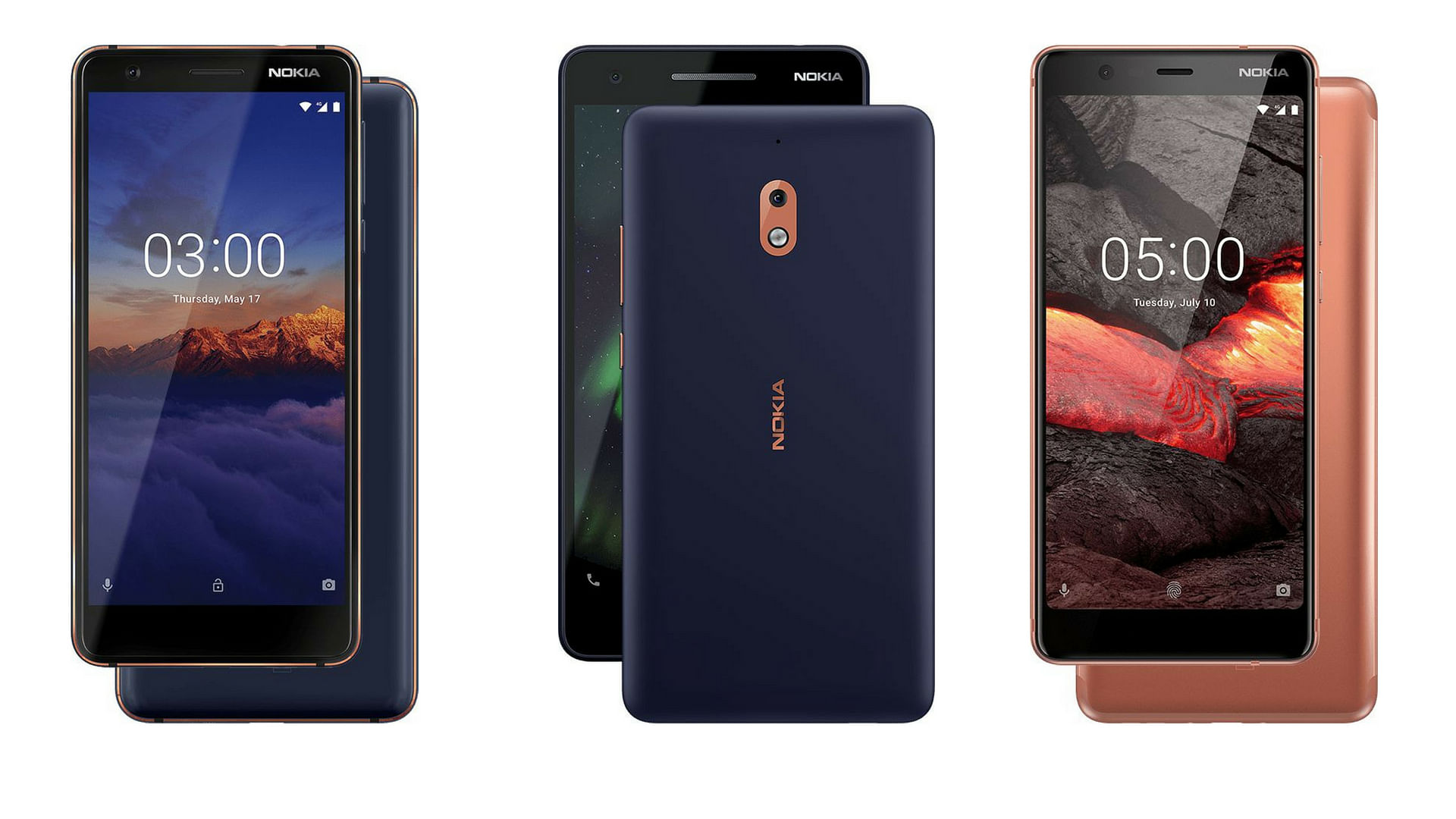Nokia 2.1, Nokia 3.1 and the Nokia 5.1 are  available to buy in India now.