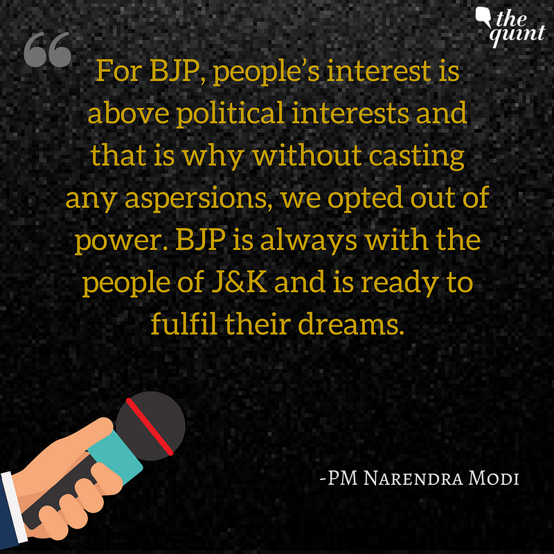 PM Narendra Modi also talked about the Opposition’s unity, GST, job creation, Assam NRC and BJP-PDP divide in J&K.