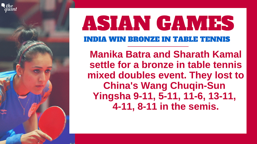 This was India’s second medal in table tennis at this edition of Asiad after Kamal-led men’s team secured a bronze.