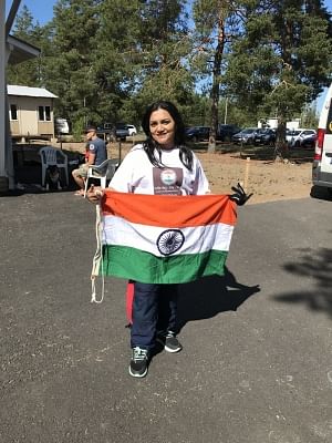 Indian woman skydives with Tricolour in Finland to celebrate I-Day