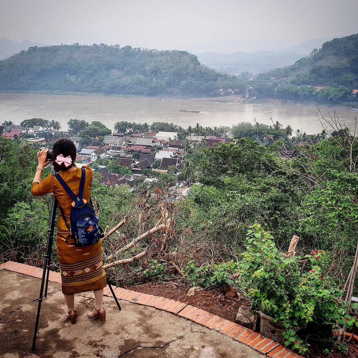 Phou Si Mountain.